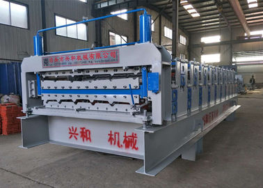 Çin Karbon Çelikli Çift Katmanlı Rulo Şekillendirme Makinesi 45Turat Malzemesi Tedarikçi