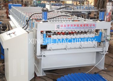 Çin Oluklu Duvar Panel Rulo Şekillendirme Makinesi, Aluzinc Çift Katlı Çatı Kaplama Rulo Şekillendirme Makinesi Tedarikçi
