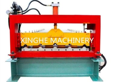 Çin PLC Otomatik Çinko Çatı Kaplama Çift Katmanlı Rulo Şekillendirme Makinesi / Çatı Panel Şekillendirme Makinesi Tedarikçi