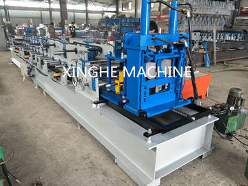 Çin Otomatik Metal Kanallı Çelik Kiriş CZ Purlin Roll Şekillendirme Makinesi Çabuk Değiştirilebilir Tedarikçi